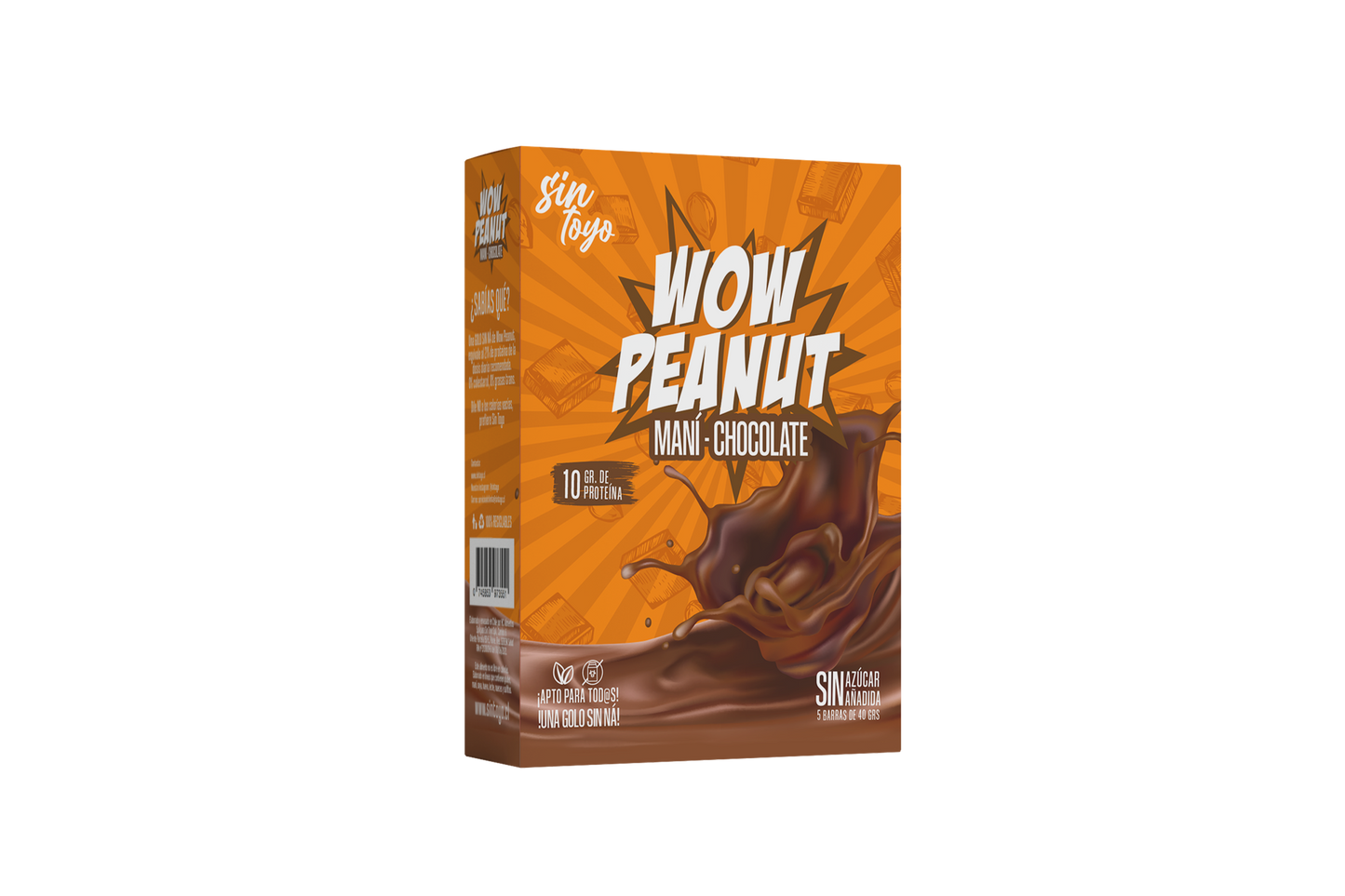 Wow Peanut Chocolate-Maní 5 unidades