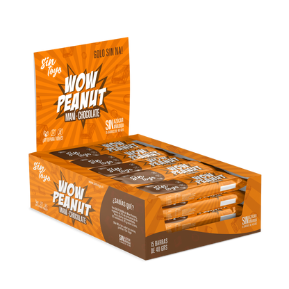 Wow Peanut Chocolate-Maní 15 unidades